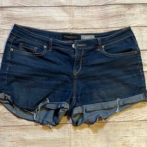 Aeropostale Women’s Denim MIDI Jean shorts size 10